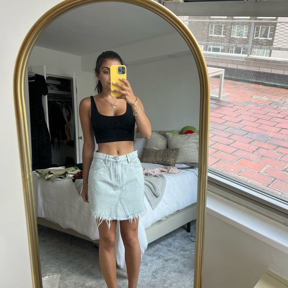 7 for all mankind denim skirt - Picture 1 of 3